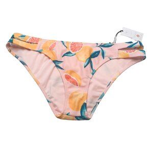 Shade And Shore Women's Medium Strappy Side Low Coverage Bikini Swim Bottom New